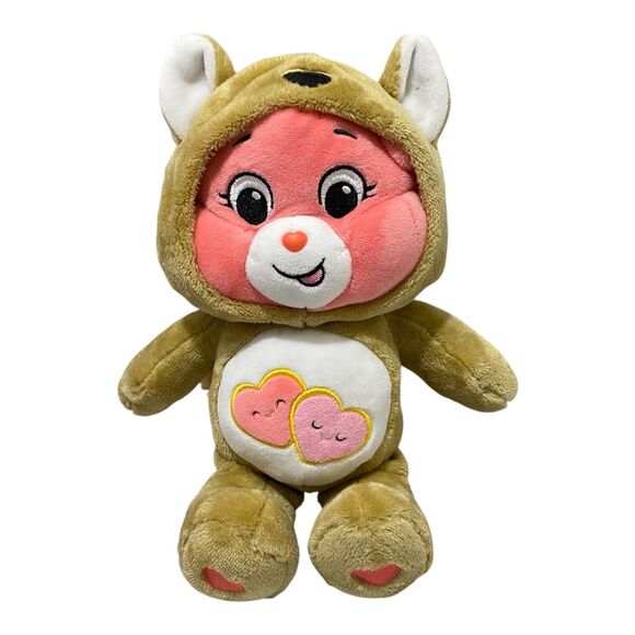 Care Bear Love-A-Lot Bear from the 2021 Hoodie Friends Collection 12 In X 9 In - Picture 1 of 10